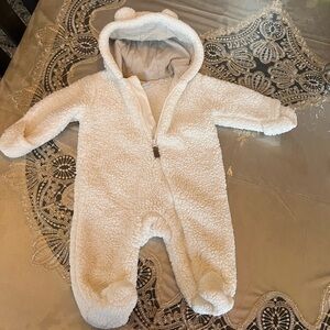 My favorite baby brand. So soft. Great for late fall. Washed with Dreft.
